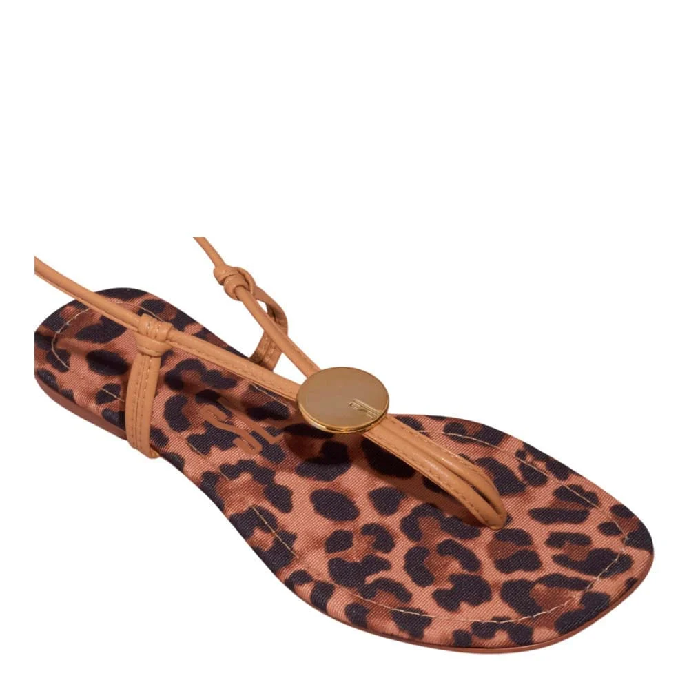 Rasteira Napa Soft Palha - vista 4 de 5
