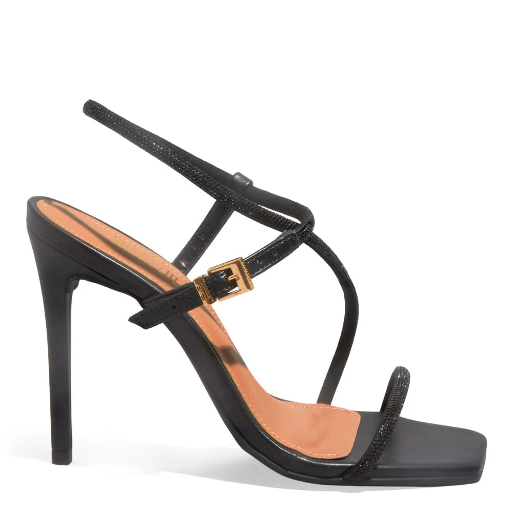 Sandália Napa Santorine Preto - vista 1 de 3
