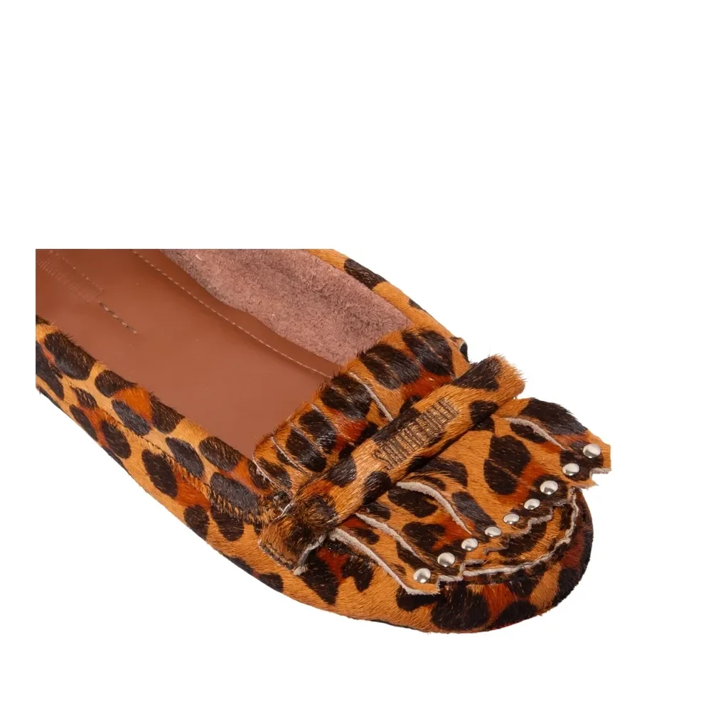 Mocassim Couro Animal Print Onça - vista 6 de 6