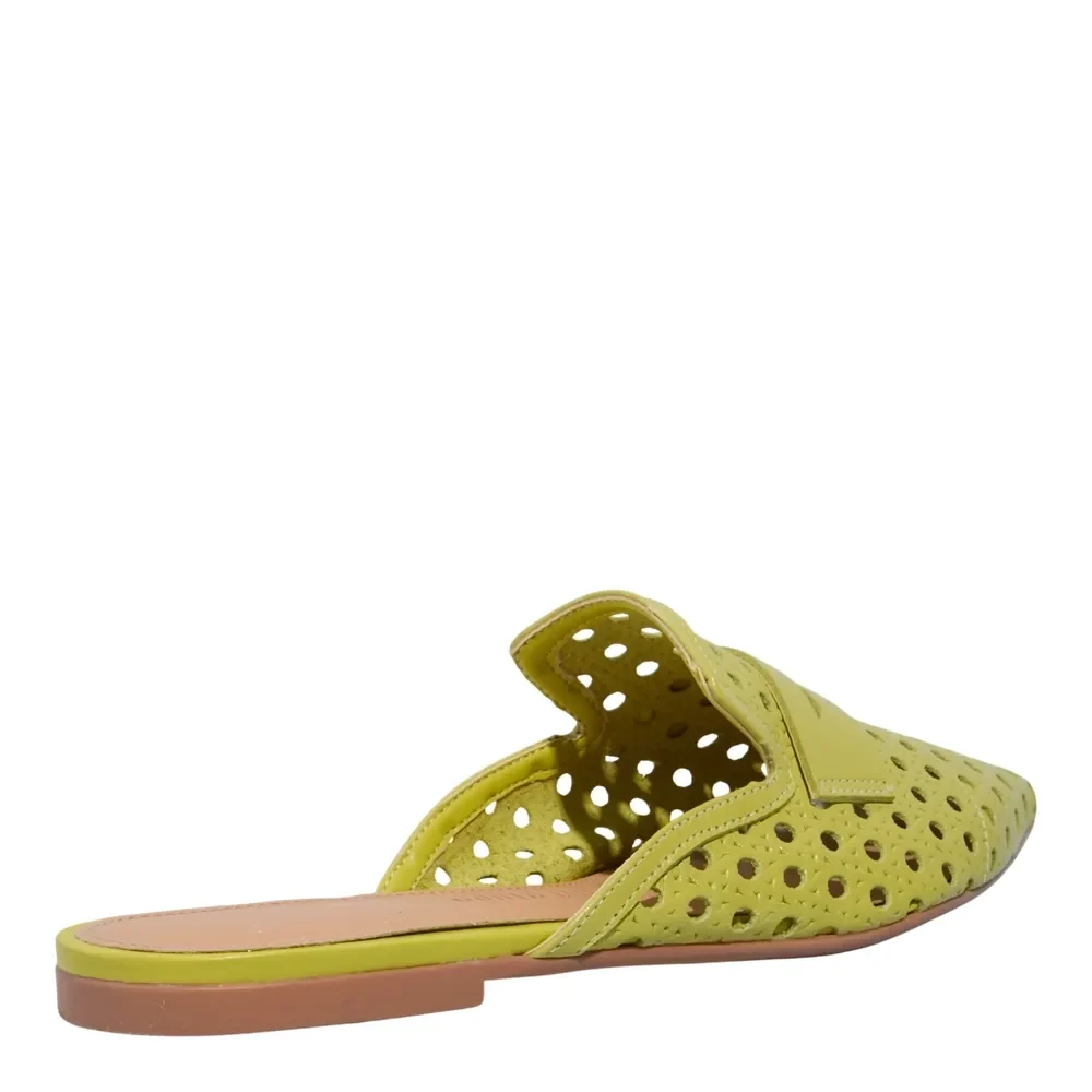 Mule Couro Trisse Avocado - vista 3 de 4