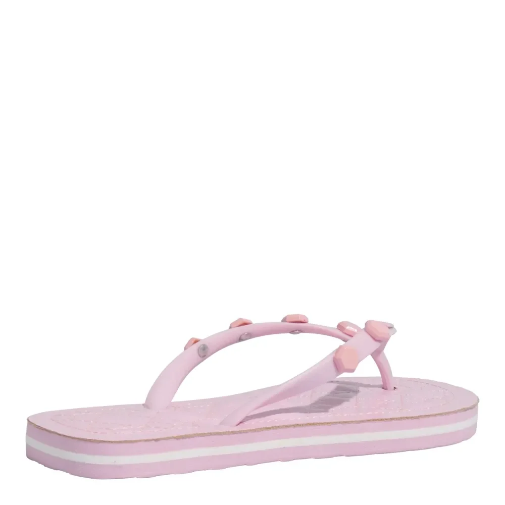 Chinelo Flip Flop Verniz Tachas Rosa - vista 3 de 4