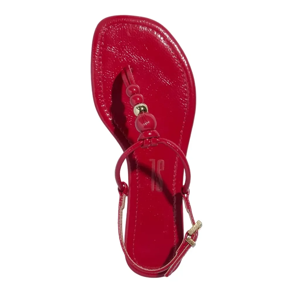 Rasteira Verniz Wetting Coral - vista 3 de 3