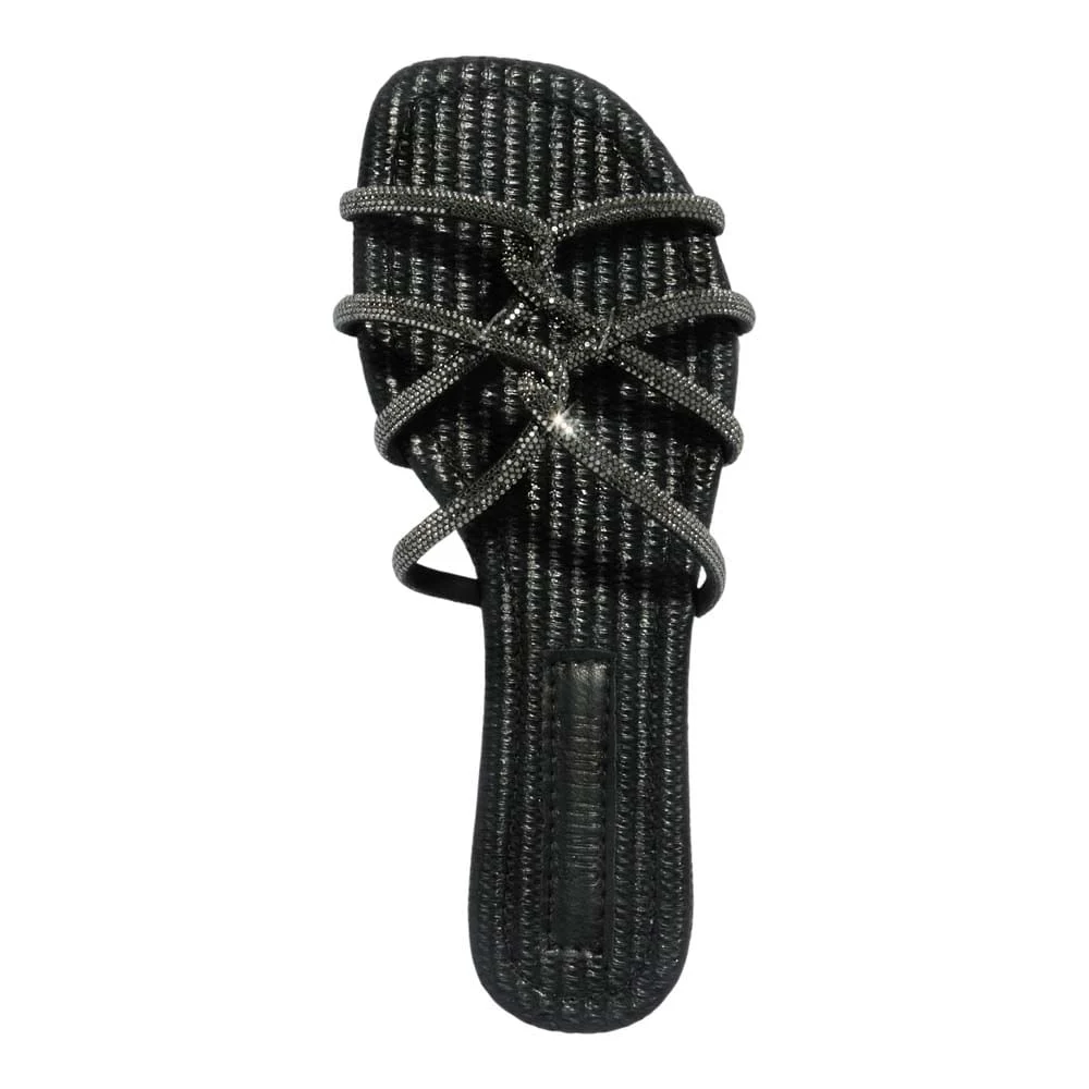 Rasteira Meia Cana Cristal Black Diamond - vista 4 de 4
