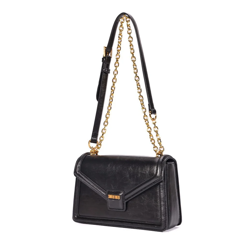 Bolsa M Material Rustico Preto - vista 2 de 7