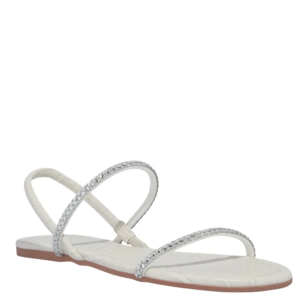 Rasteira Crocodiles Off White - vista 2 de 4