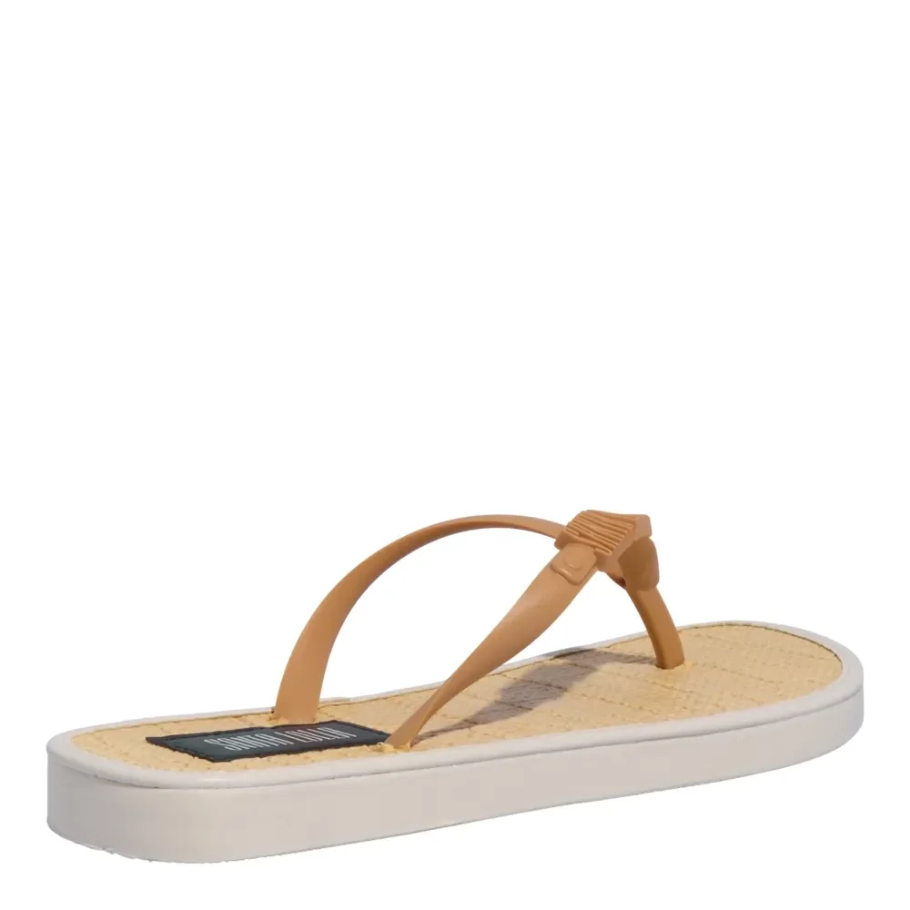 Chinelo Flip Flop Borracha Off White - vista 3 de 4