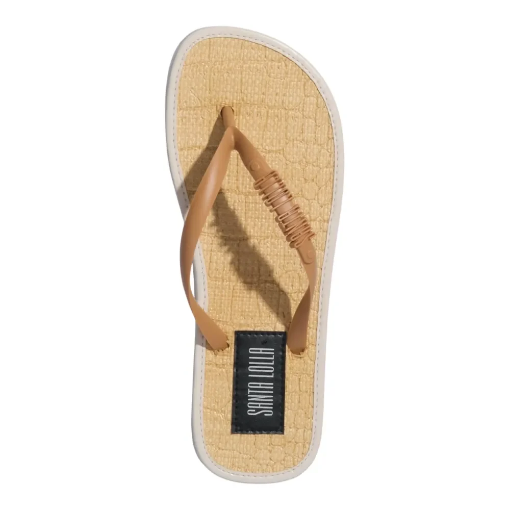 Chinelo Flip Flop Borracha Off White - vista 4 de 4