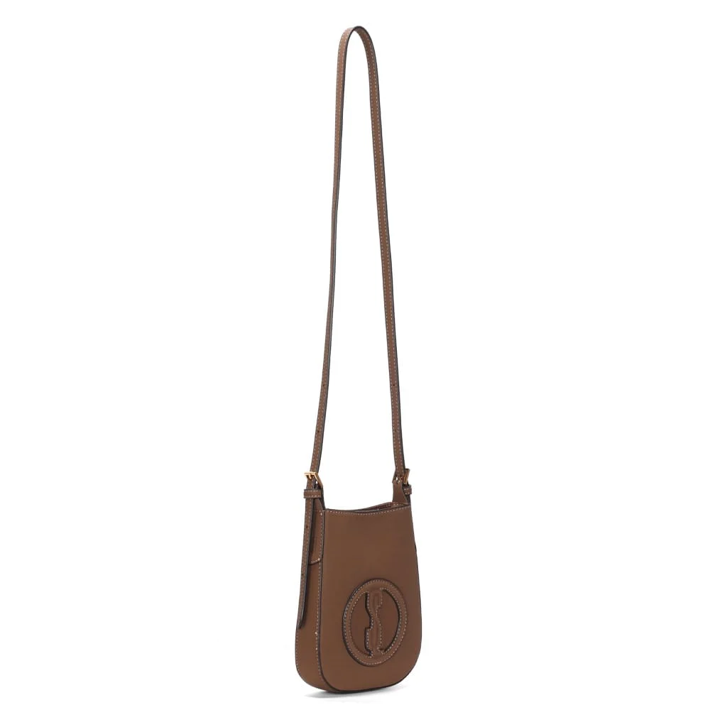 Bolsa Porta Celular Nobuck Marrom Alça Transversal - vista 2 de 3