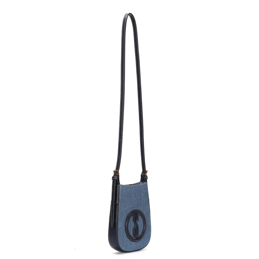 Bolsa Porta Celular Jeans Azul Alça Transversal - vista 2 de 3