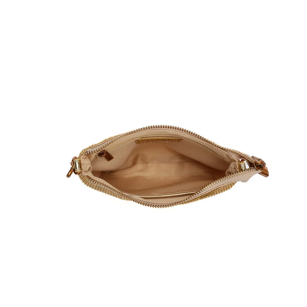 Bolsa Transversal Metalizada Dourada - vista 5 de 5