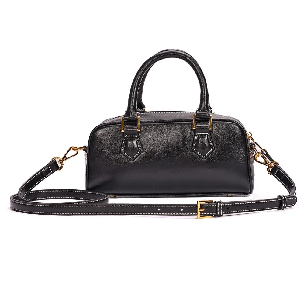 Bolsa P Material Rustico Preto - vista 5 de 8
