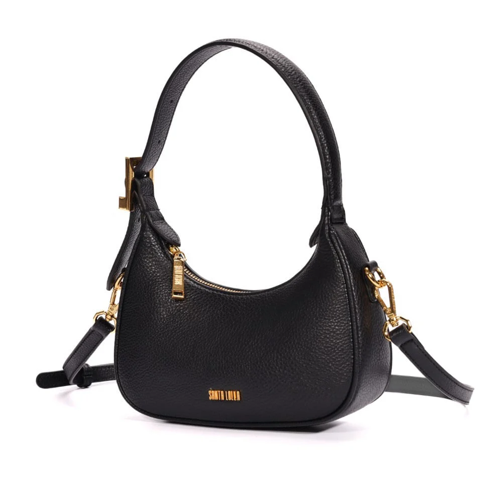 Bolsa Baguete Floater Alça Dupla Preta - vista 3 de 7