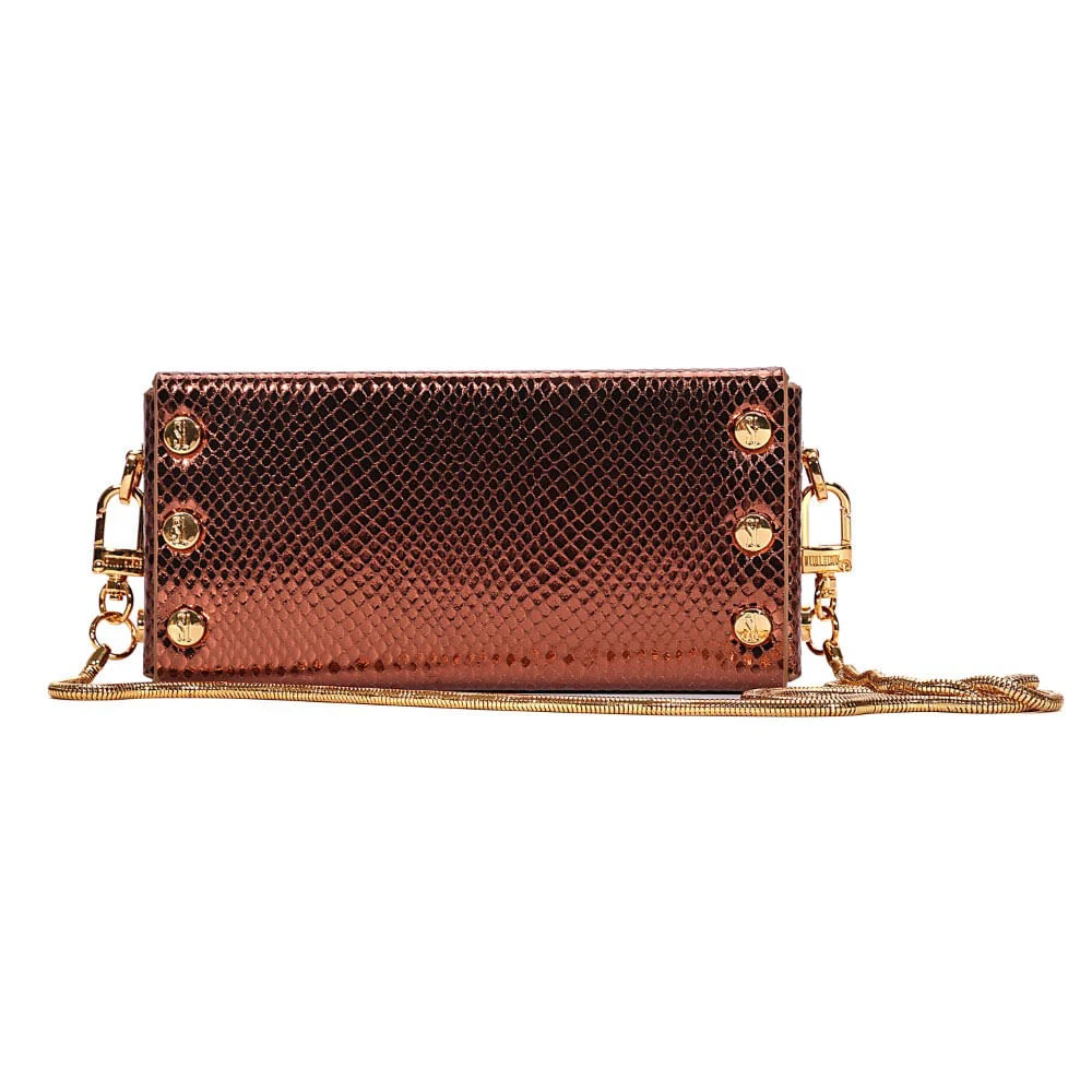 Bolsa Transversal Metalizado Bronze - vista 5 de 7