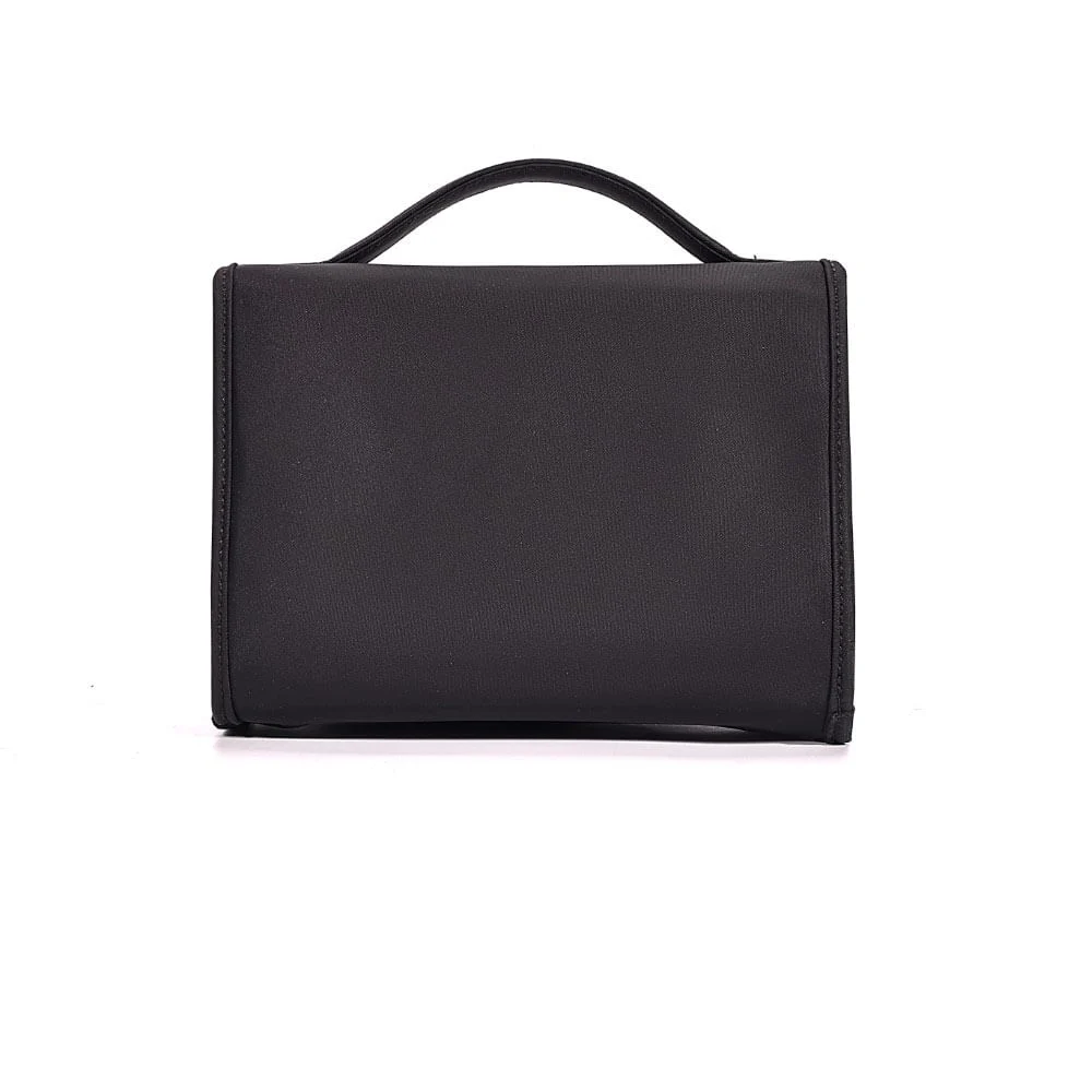 Necessaire Nylon Alça De Mão Preta - vista 5 de 8