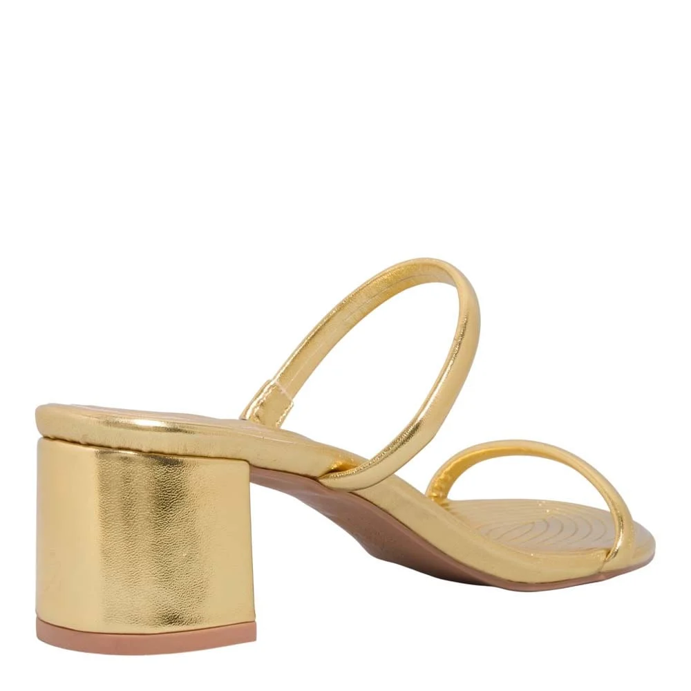 Mule Napa Metalizado Dourado Salto Grosso - vista 3 de 3