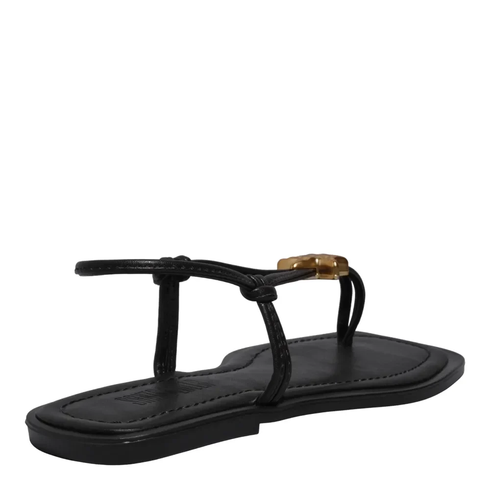 Rasteira Napa Soft Preto - vista 3 de 4