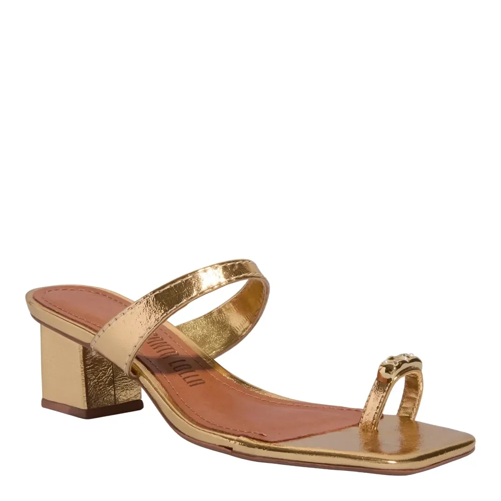 Mule Metalizado Reflexo Dourado Salto Grosso - vista 2 de 5