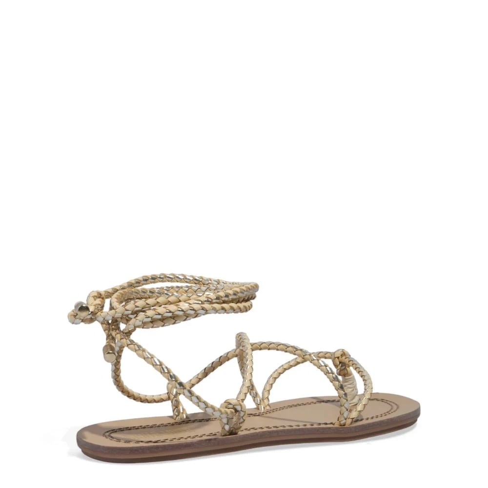 Rasteira Material Chicote Off White - vista 4 de 5