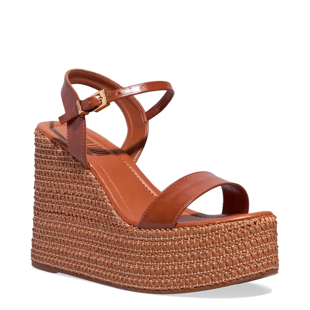 Espadrille Plataforma Napa Madri Marrom - vista 4 de 5