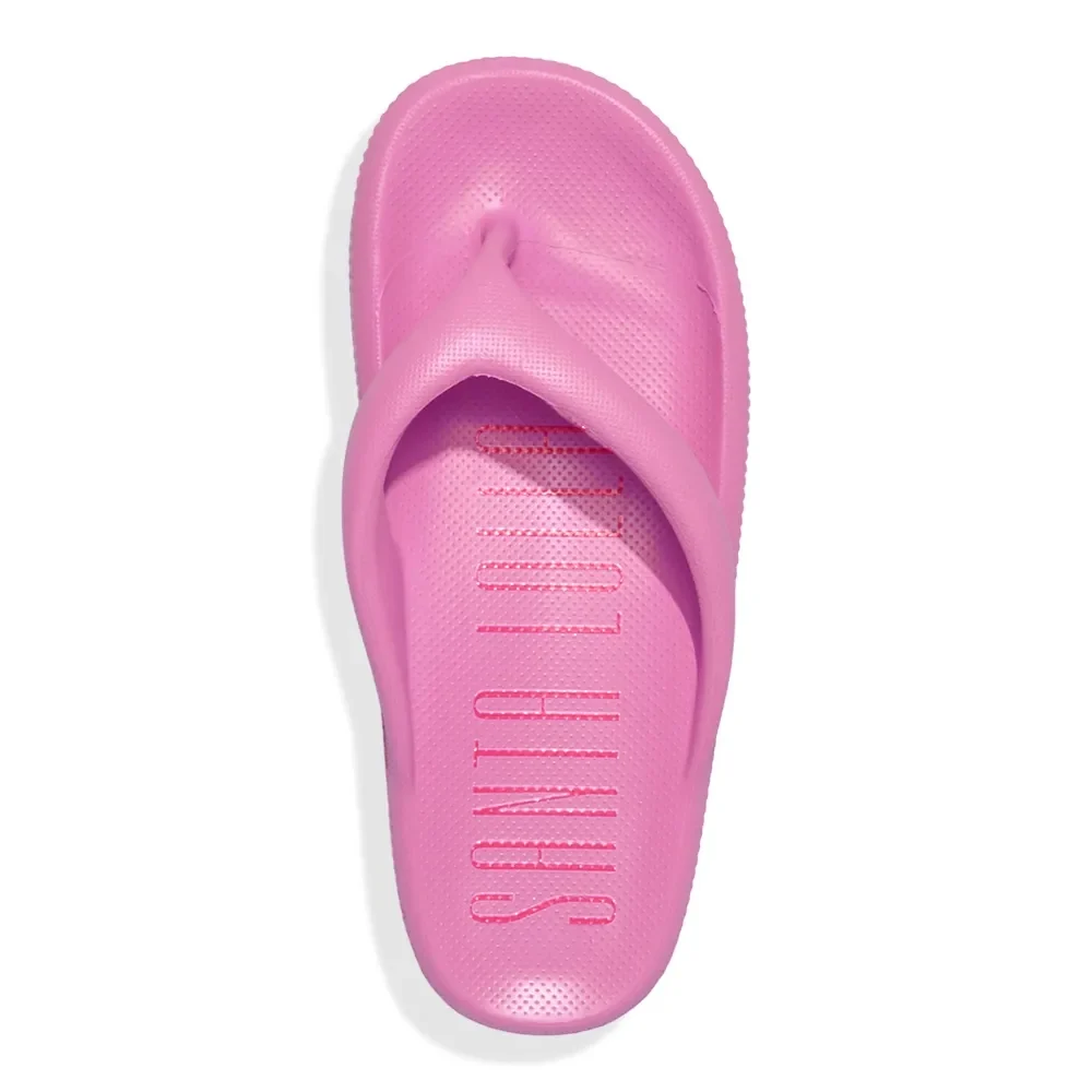 Chinelo Flatform Nuvem Borracha Rosa Fúcsia - vista 4 de 4