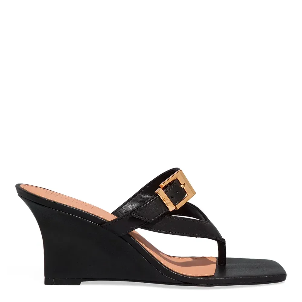 Sandalia Couro Pelica Soft Preto - vista 1 de 3