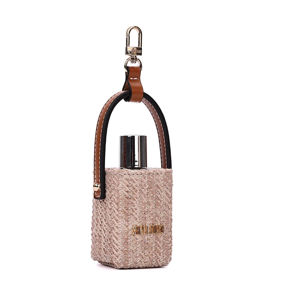 Chaveiro Frasco Perfume Palha Bege - vista 2 de 7