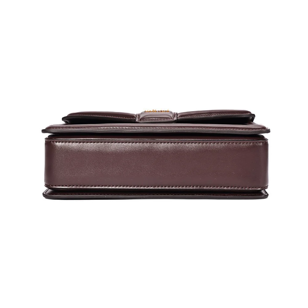 Bolsa Envelope Tressê Alça De Ombro Marrom Dark Cocoa - vista 6 de 8