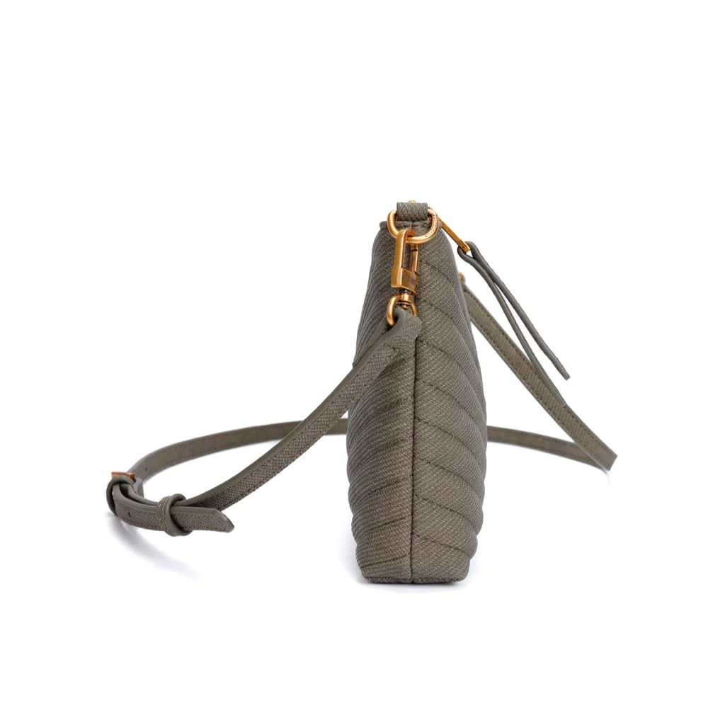 Bolsa Clutch Soft Verde Alça Transversal - vista 4 de 7