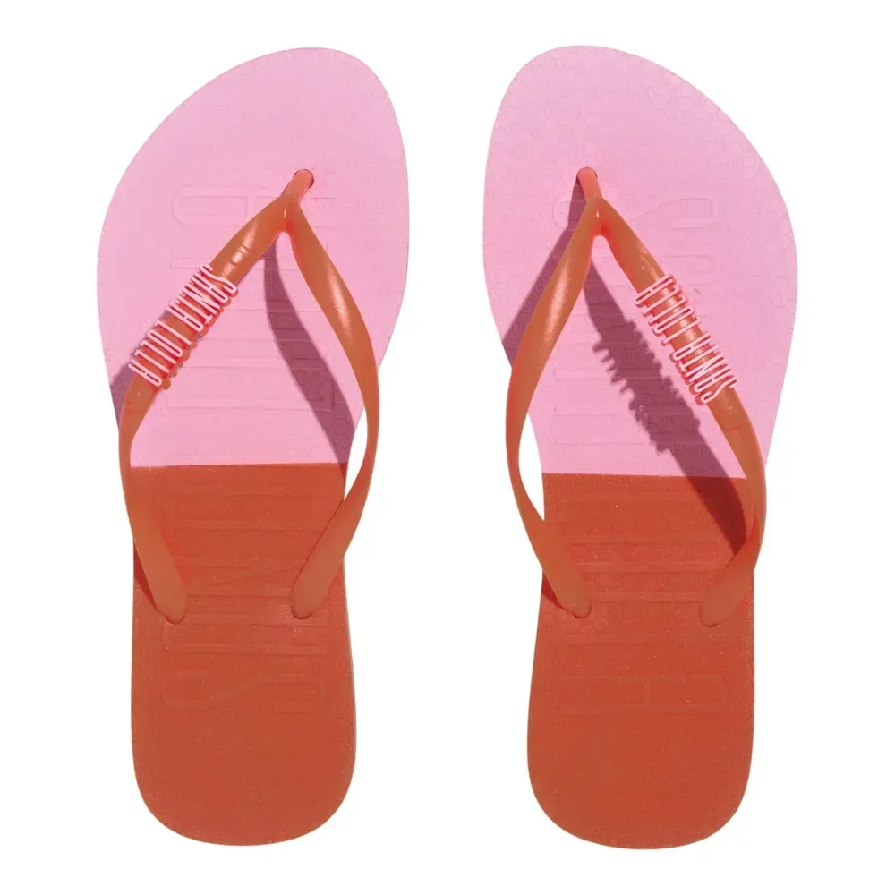 Chinelo Flip Flop Borracha Laranja - vista 4 de 4