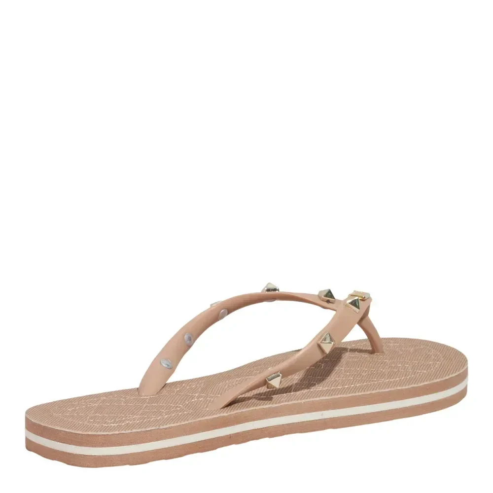 Chinelo Flip Flop Spike Bege - vista 3 de 4