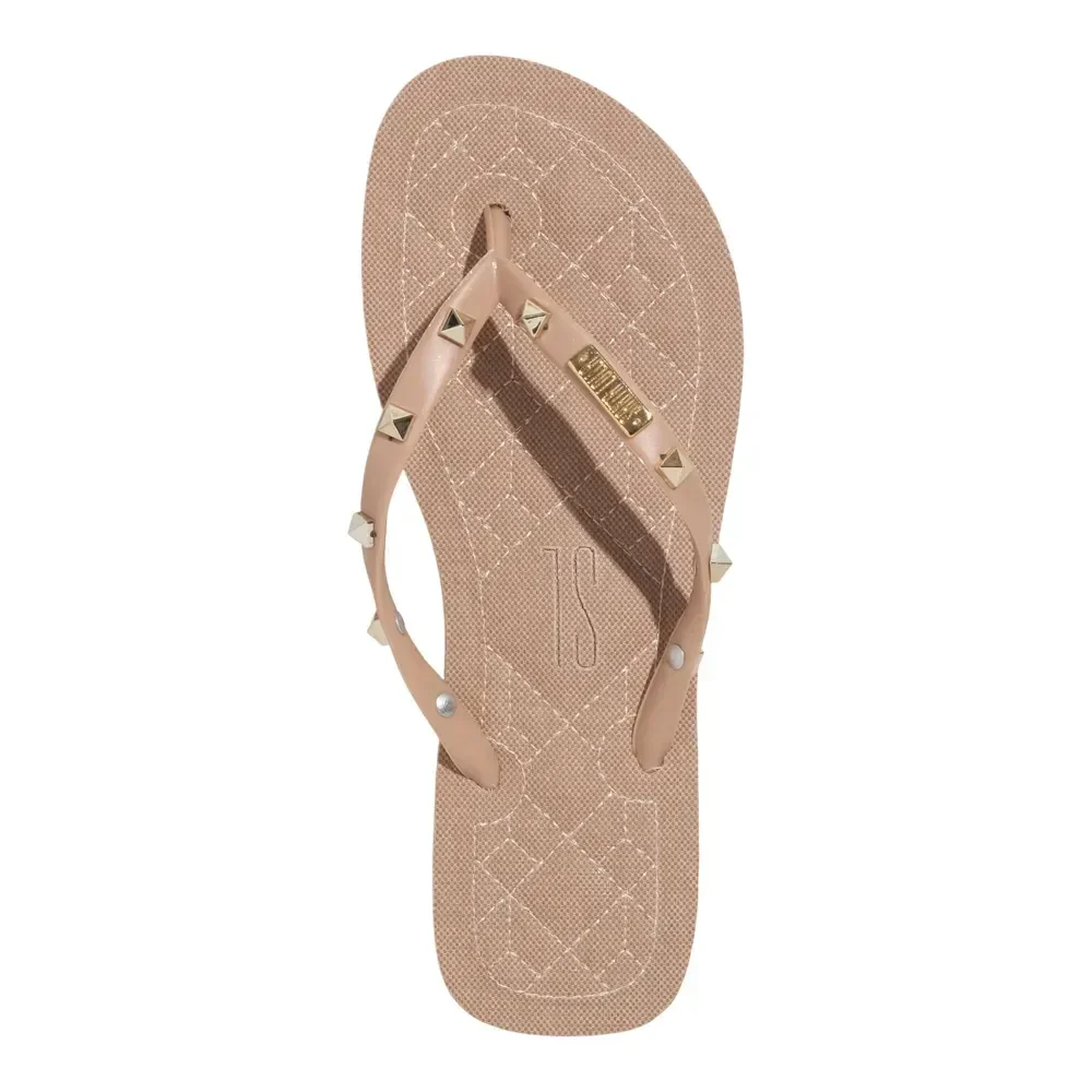 Chinelo Flip Flop Spike Bege - vista 4 de 4