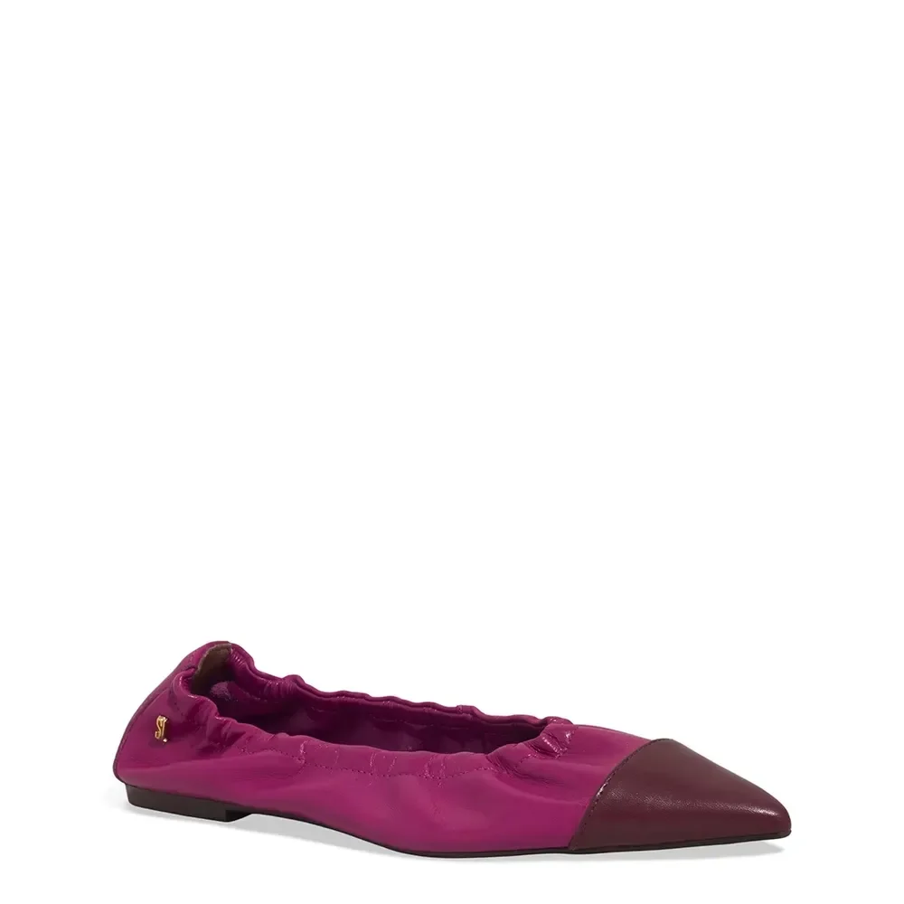 Sapatilha Couro Nobre Soft Bico Fino Rosa - vista 2 de 4