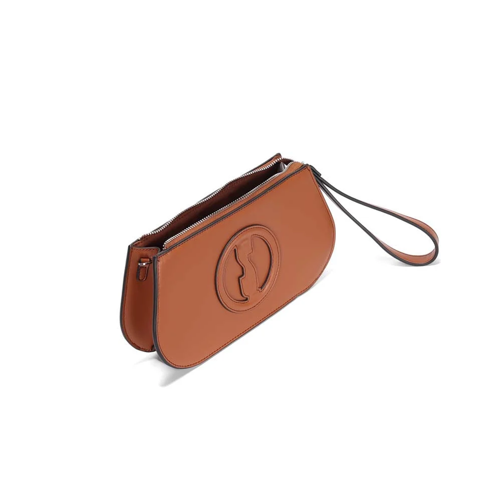 Bolsa Clutch Soft Caramelo Alça De Ombro - vista 3 de 3