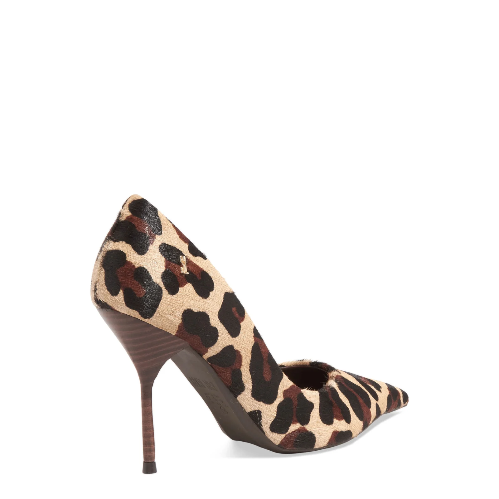 Scarpin Couro Pelo Animal Print Onça Salto Agulha - vista 3 de 4