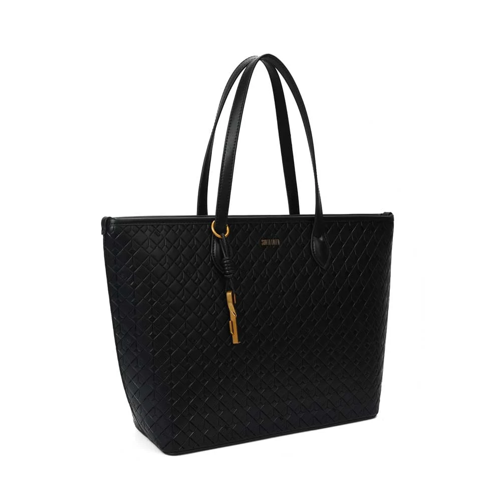 Shopper Material Soft Cubos Preto - vista 2 de 7