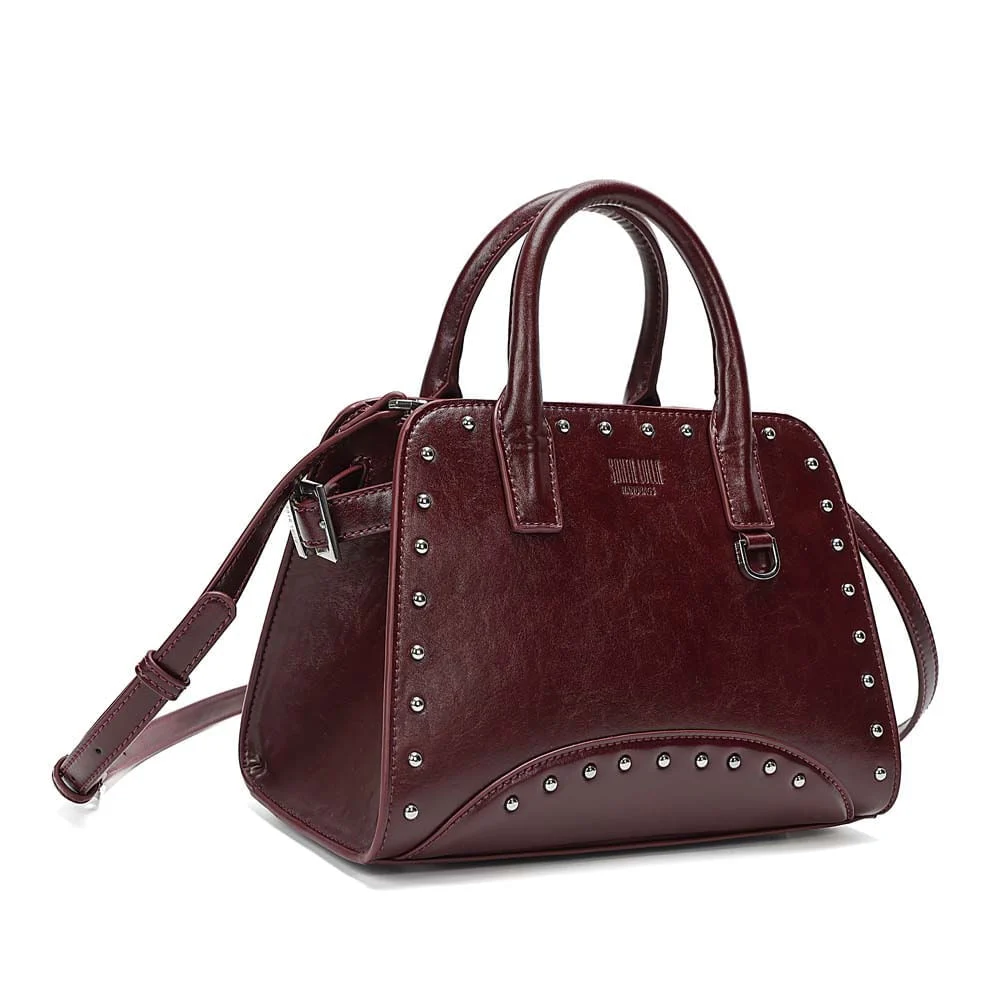 Bolsa Média Material Rustico Roxo Berry Alça Dupla - vista 2 de 7