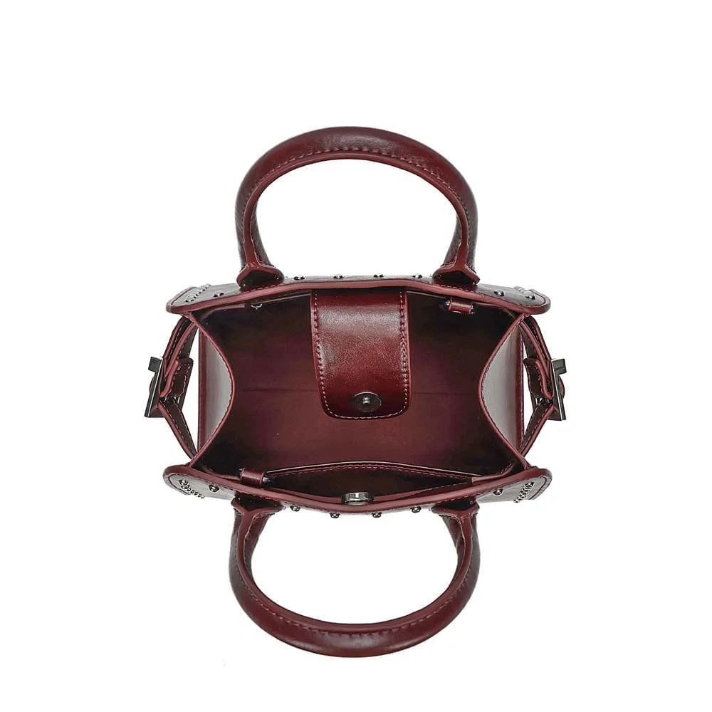 Bolsa Média Material Rustico Roxo Berry Alça Dupla - vista 7 de 7
