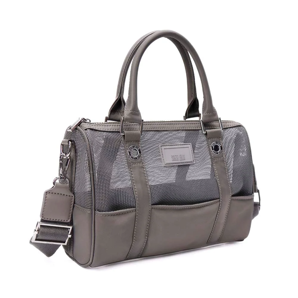 Bolsa Tote Tela Cinza Fog Alça Dupla - vista 2 de 7