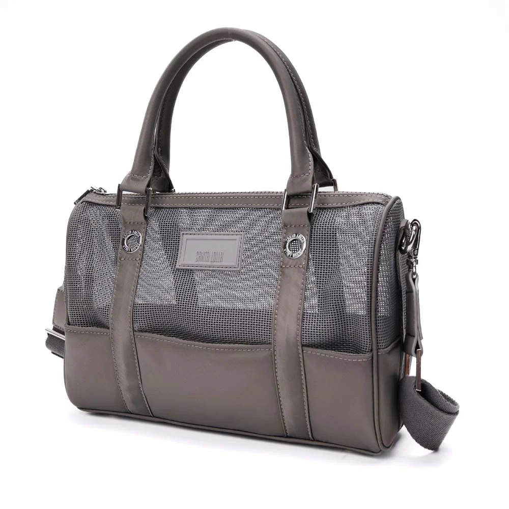 Bolsa Tote Tela Cinza Fog Alça Dupla - vista 3 de 7
