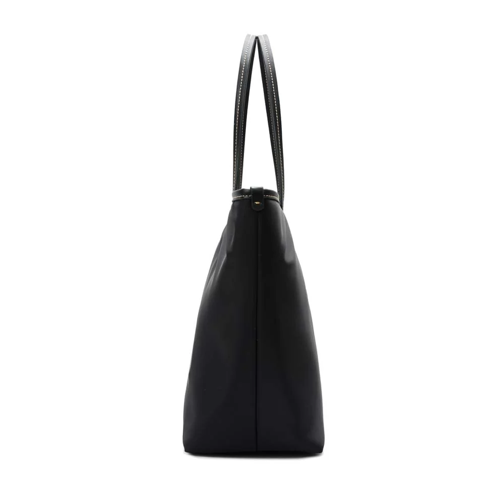 Bolsa Shopper Nylon Preta Alça De Ombro - vista 4 de 7