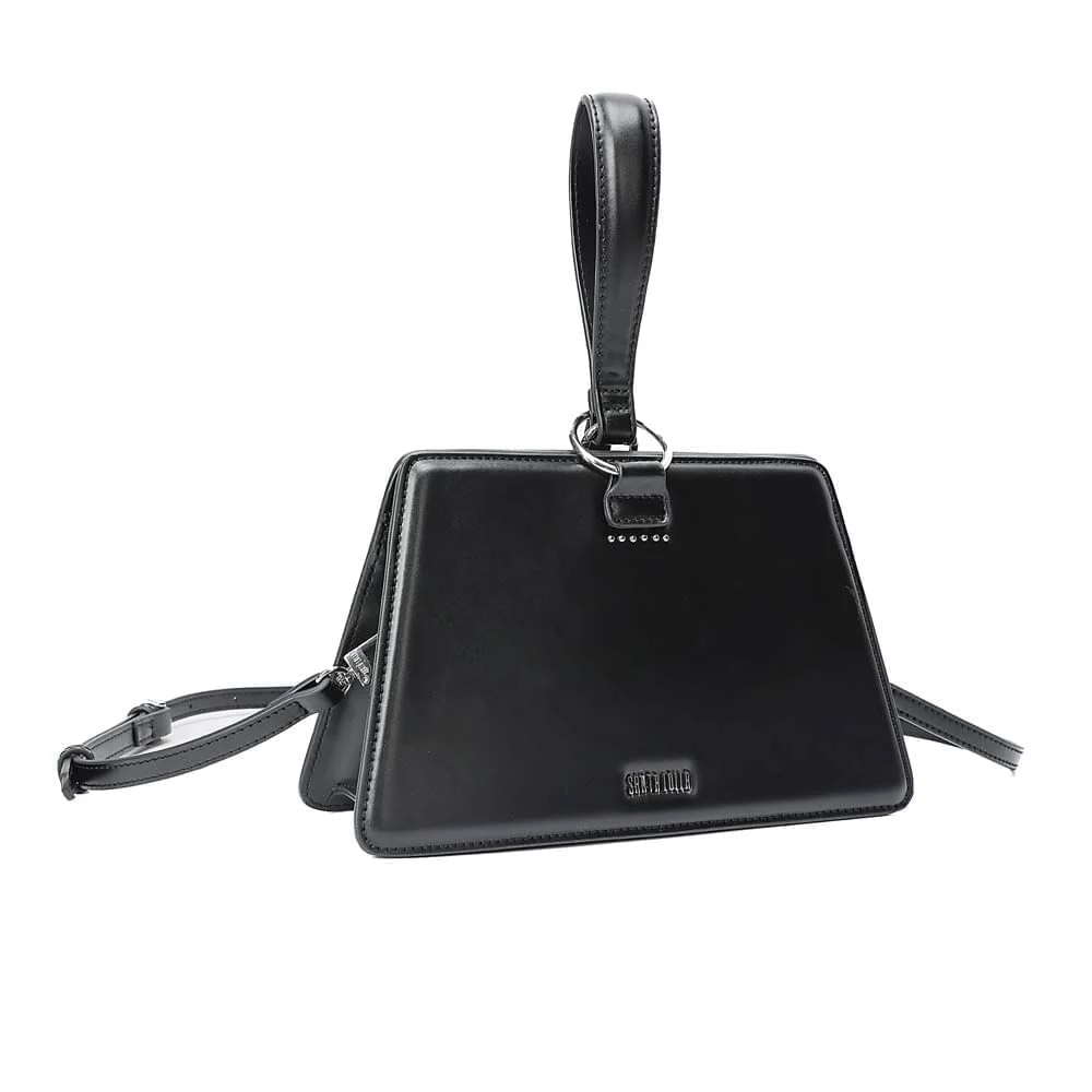 Bolsa Trapézio Soft Preta Alça Transversal - vista 3 de 10
