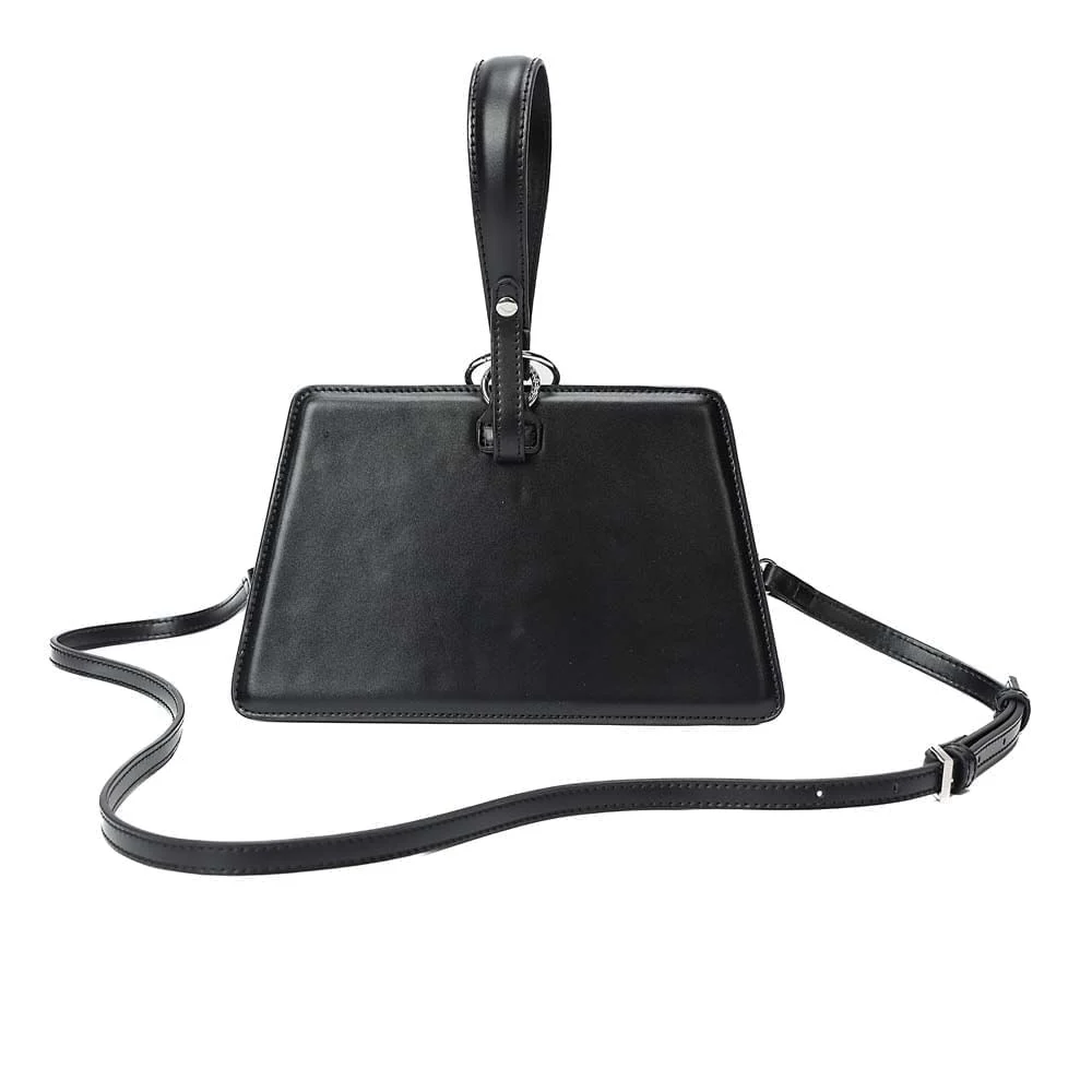 Bolsa Trapézio Soft Preta Alça Transversal - vista 7 de 10