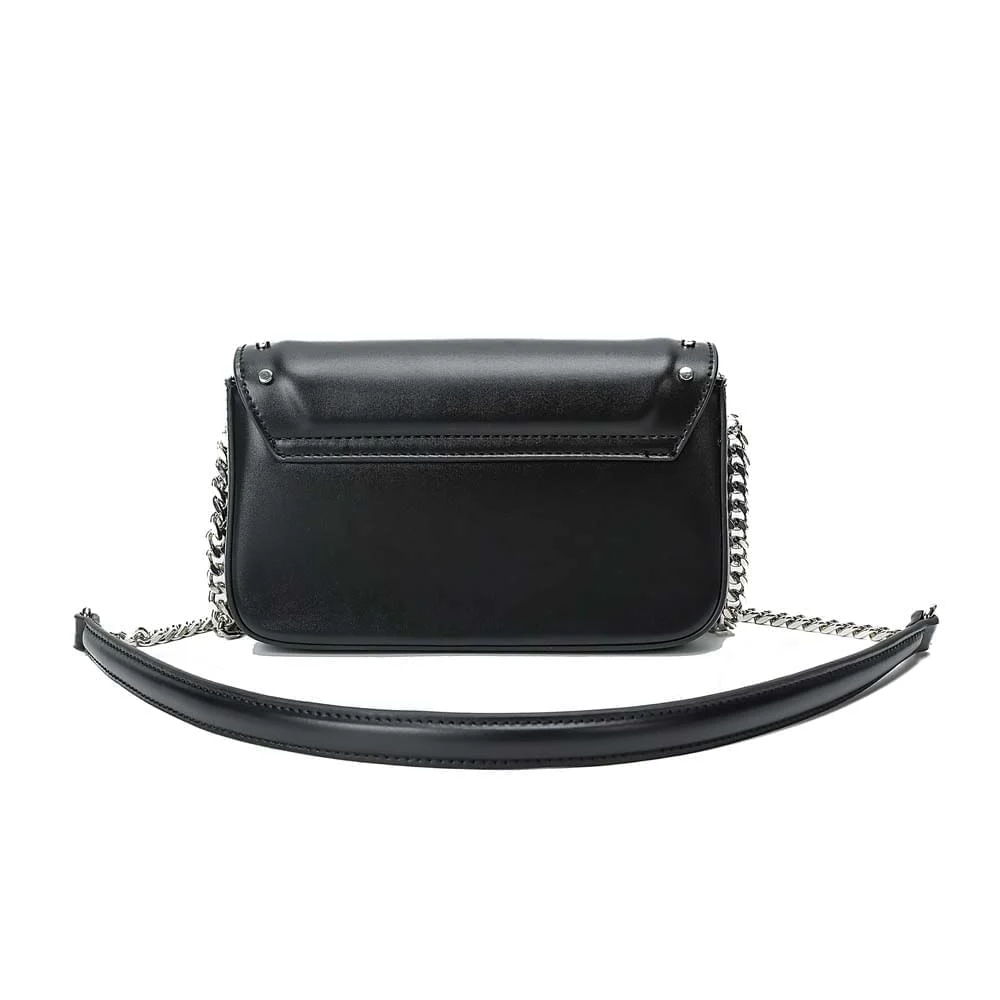 Bolsa Pequena Soft Preta Tachas Alça Transversal - vista 8 de 10