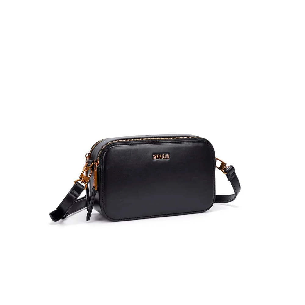 Bolsa Pequena Soft Preta Alça Transversal - vista 2 de 5