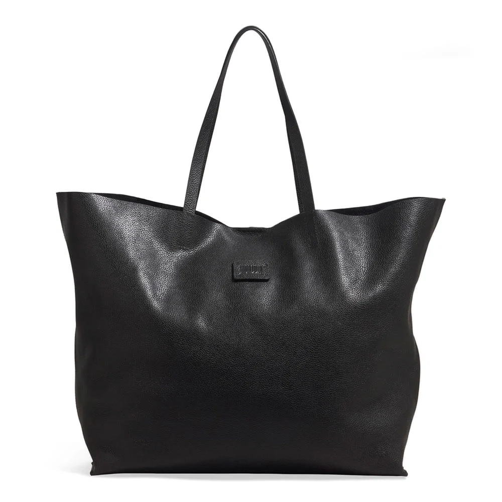 Bolsa Shopper Couro Floater Preto Alça De Ombro - vista 1 de 3