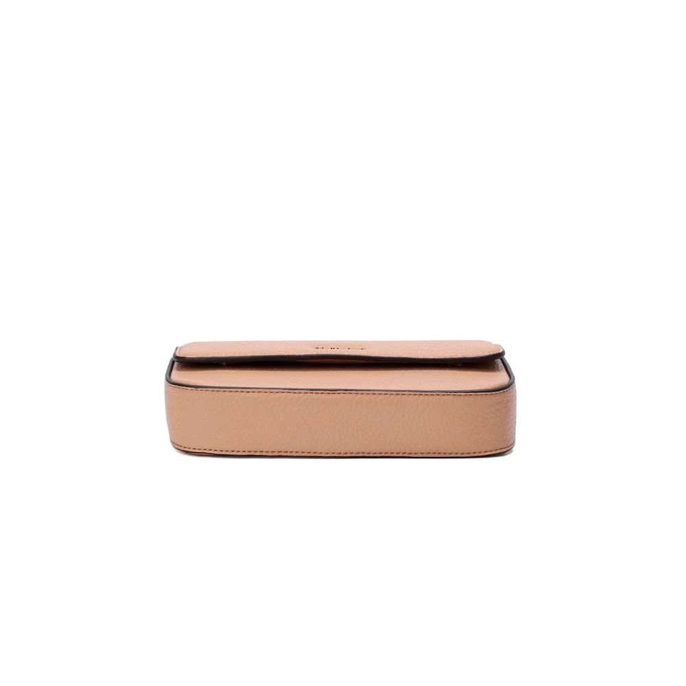 Bolsa Pequena Floater Bege Alça Transversal Corrente - vista 3 de 4