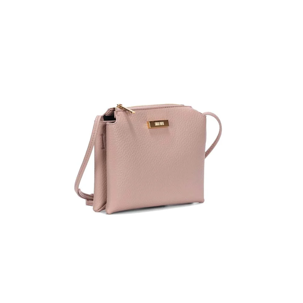 Bolsa Pequena Floater Rosa Alça Transversal - vista 2 de 3