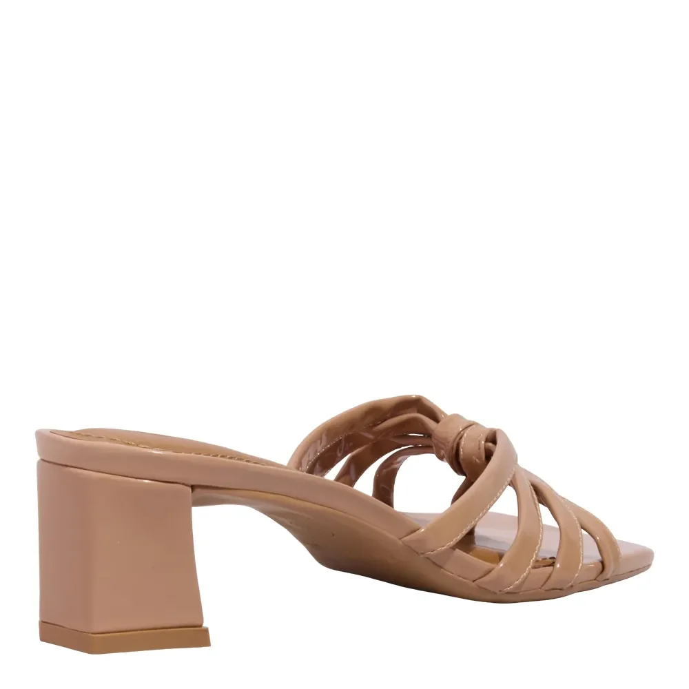 Mule Verniz Rosa Salto Grosso Baixo - vista 3 de 3