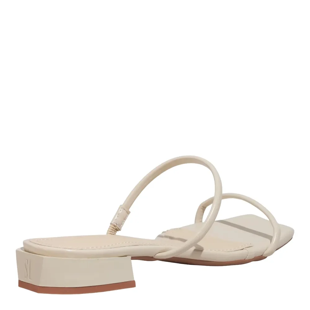 Mule Napa Madri Off White Bico Quadrado - vista 3 de 4