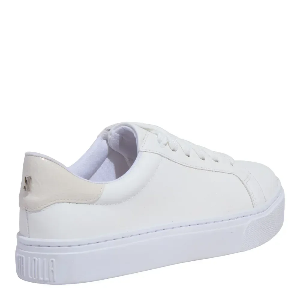 Tênis New Pele Branco - vista 3 de 4